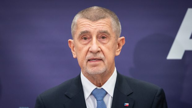 Předseda hnutí ANO Andrej Babiš na tiskové konferenci ve Sněmovně