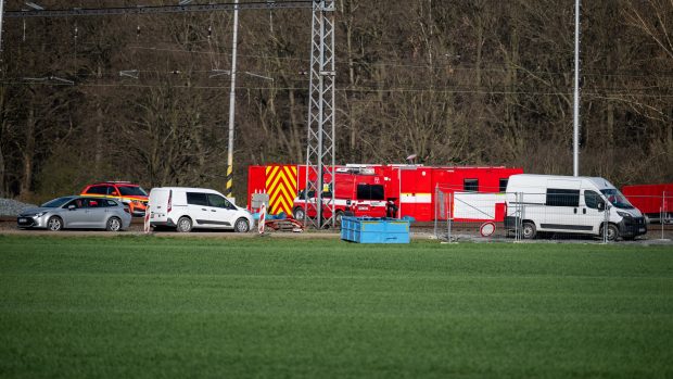 Sanace území v okolí havárie nákladního vlaku s toxickým benzenem v Hustopečích nad Bečvou