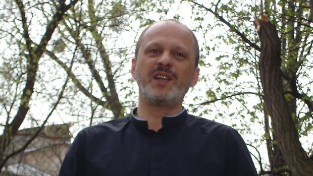 Bývalý šéf ukrajinské veřejnoprávní televize a rozhlasu Zarub Asanija.