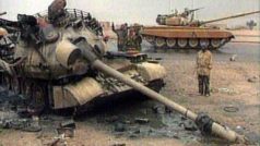 Zničený irácký tank