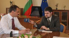 Bulharský premiér Sergej Stanišev při rozhovoru pro Český rozhlas