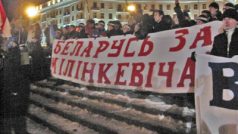 demonstrace v Minsku