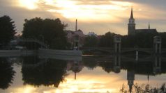 západ Slunce nad Nymburkem