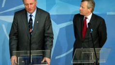 Mirek Topolánek a Jaap de Hoop Scheffer