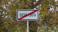 Suchá Lhota - cedule