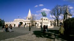 Budapešť - Rybářská bašta (levý břeh Dunaje, Budín)