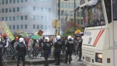 Demonstrace zemědělců v Bruselu za vyšší výkupní ceny mléka
