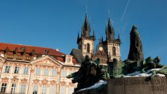 Pomník Jana Husa, Palác Kinských, Staroměstské náměstí, Kostel P. Marie před Týnem, Praha 1