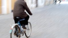 Cyklista v pohybu