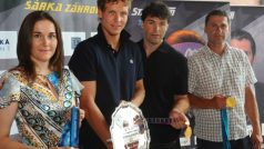 Šárka Záhrobská, Tomáš Berdych, Jaromír Jágr a Jan Železný - členové StarTeamu