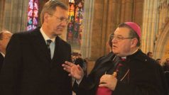 Německý prezident Christian Wulff se setkal s arcibiskupem Dukou