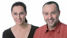 Lucie Výborná a Jan Pokorný, moderátoři Radiožurnálu