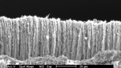 Termoelektrické nanodrátky vpletené ve tkanině uniformy