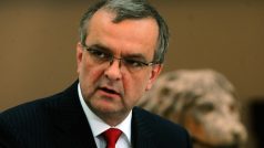 Ministr financí Miroslav Kalousek na briefingu v Poslanecké sněmovně