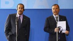 Řím Franco Frattini konference Sheikh Hamad bin Jassim al-Thani Libye