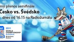 MS v hokeji 2011 živě na Radiožurnálu – utkání Česko–Švédsko dnes od 16.15