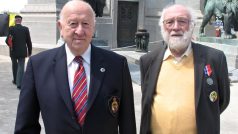 Belgičtí veteráni Emile Godard a José Schindfessel pomáhali osvobodit Plzeň