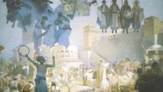 Alfons Mucha: Zavedení Slovanské liturgie na Velké Moravě