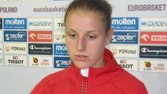 Česká basketbalistka Kateřina Elhotová