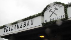Otevírání druhého tubusu Taurského tunelu