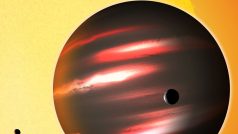 Exoplaneta TrES-2b je plynný obr, jehož velikost přibližně odpovídá velikosti Jupiteru.