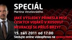 Speciál Martina Veselovského v Kosovu - promo