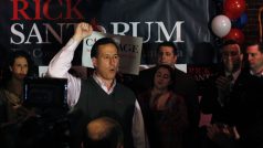 Republikánský kandidát na prezidenta Rick Santorum v New Hampshiru