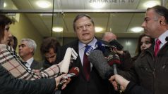 Řecký ministr financí Evangelos Venizelos