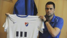 Lukáš Magera v šatně Baníku Ostrava