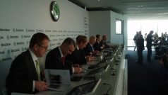 Z tiskové konference Škoda Auto
