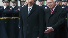 Ázerbájdžánský prezident Ilham Alijev na návštěvě ČR, Václav Klaus