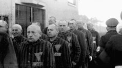 Vězňové v táboře Sachsenhausen, 19. prosince 1938