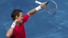 Tomáš Berdych po výhře nad Del Potrem v Madridu