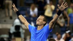 Tomáš Berdych zvítězil ve čtvrtfinále US Open nad Rogerem Federerem