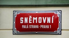 Sněmovní ulice na pražské Malé Straně