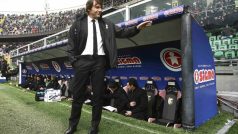 Trenér Juventusus Turán Antonio Conte se konečně vrátil na střídačku svého týmu