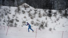 Areál v Liberci-Vesci 11. ledna, den před Světovým pohárem v běžeckém lyžování Ski sprint Liberec 2013
