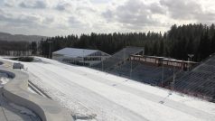 Vysočina arena - pohled z nové budovy