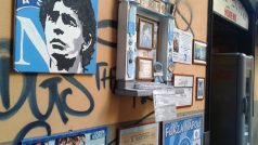 Kaplička s Maradonovým portrétem