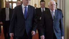 Prezident Václav Klaus se zůčastnil schůze vlády