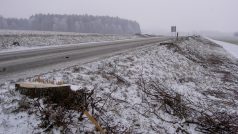 Stromy mezi Ždírcem nad Doubravou a Krucemburkem musely ustoupit plánované opravě silnice.