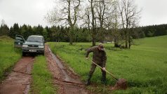 Povodně poničily i národní park v Krkonoších - pod Rýchorským křížem