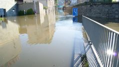 Povodeň v Ústí nad Labem (5. června, 8.00)