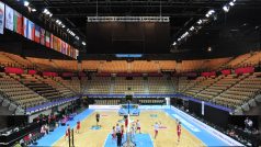 České basketbalistky během tréninku v Trelazé