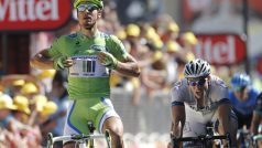 Peter Sagan v cíli sedmé etapy TdF