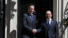 Barmský prezident Thein Sein při návštěvě britského premiéra Davida Camerona - archiv. foto