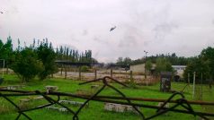 Vojenské cvičení Ramstein Rover v Náměšti nad Oslavou 2013, útok ze vzduchu - helikoptéra Mi 24