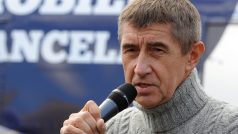 Andrej Babiš na Staroměstském náměstí v Praze