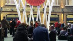 Bouře St. Jude. Londýnské nádraží King&#039;s Cross