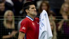 Novak Djokovič ve finále Davisova poháru